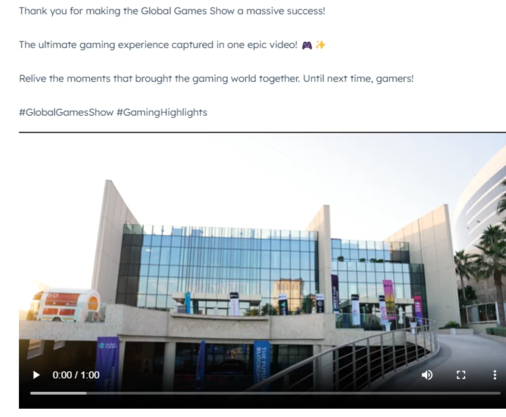 global gaming event